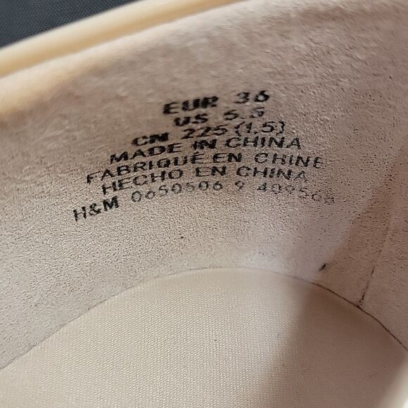 H&M POINTED TOE SLIP-ON WOMEN"S FLAT SHOE - Picture 11 of 14